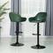 Glitzhome® Mid-Century Leatherette Gaslift Adjustable Swivel Bar Stool Set
